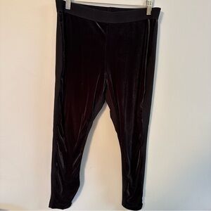 SANDWICH Women's Leggings Pants VELOUR Front BLACK Size XL
